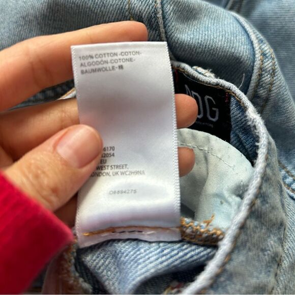 BDG Slim Straight Jean Frayed Hem Cropped Sz 25 - Picture 10 of 11